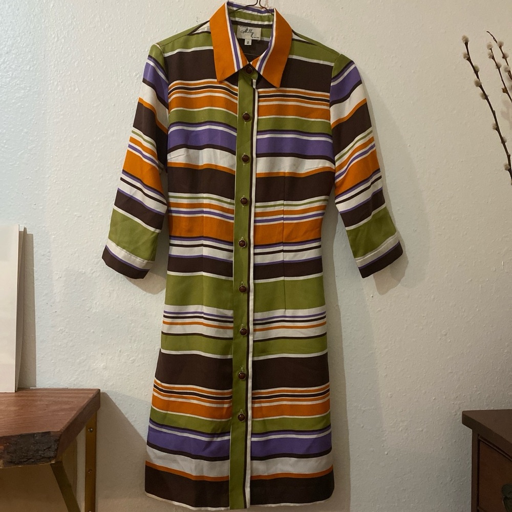 Milly Vibrant Striped Blouse